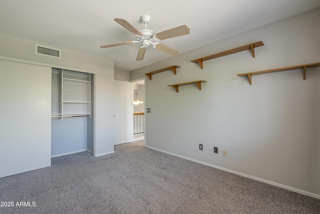2340 W Myrtle Dr, Chandler, AZ 85248 - unfurnished bedroom featuring carpet, a closet, and a ceiling fan