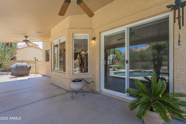 2340 W Myrtle Dr, Chandler, AZ 85248 - view of patio / terrace with ceiling fan