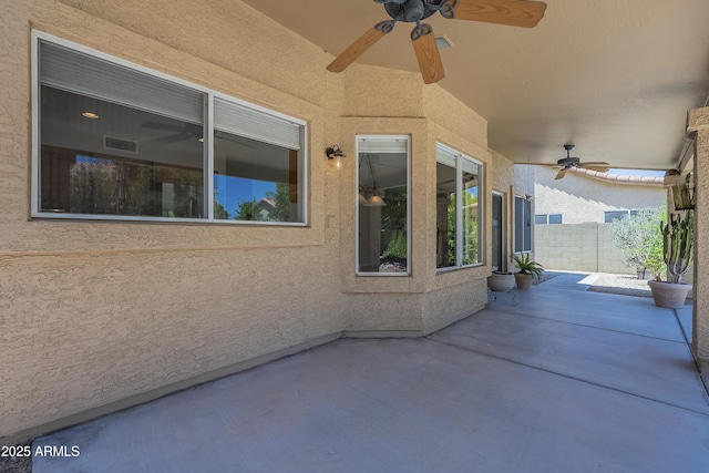 2340 W Myrtle Dr, Chandler, AZ 85248 - view of patio / terrace with a ceiling fan