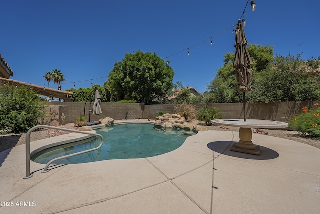 2340 W Myrtle Dr, Chandler, AZ 85248 - view of swimming pool featuring a fenced backyard and a patio area