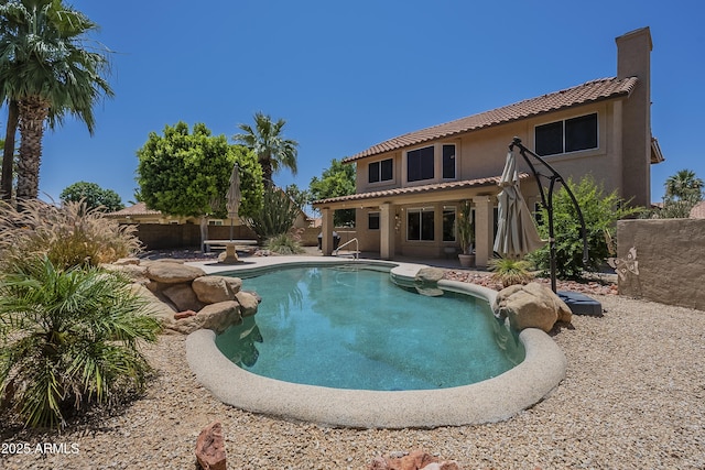 2340 W Myrtle Dr, Chandler, AZ 85248 - view of pool with a patio area and a fenced backyard