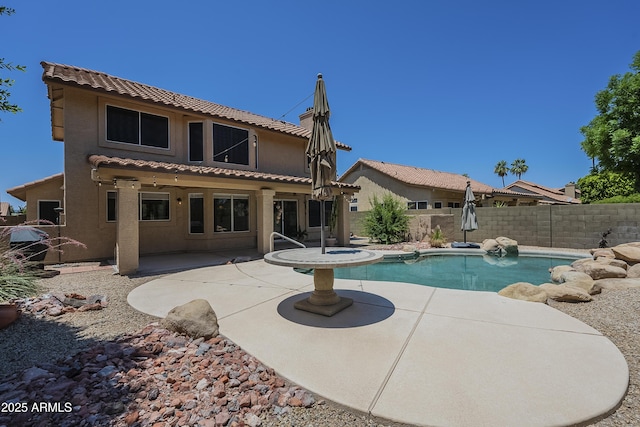 2340 W Myrtle Dr, Chandler, AZ 85248 - view of swimming pool featuring a fenced backyard and a patio