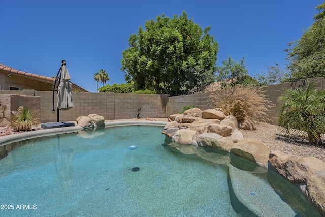 2340 W Myrtle Dr, Chandler, AZ 85248 - view of swimming pool featuring a fenced backyard