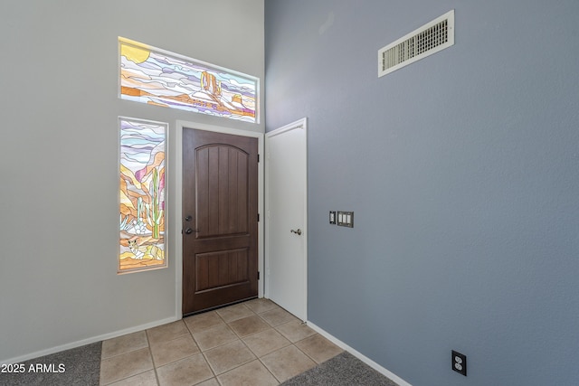 2340 W Myrtle Dr, Chandler, AZ 85248 - entrance foyer with baseboards and light tile patterned flooring