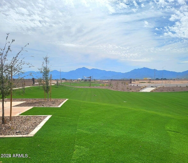 view of home's community featuring a mountain view