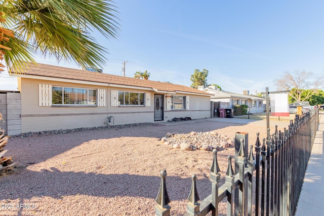 view of ranch-style home