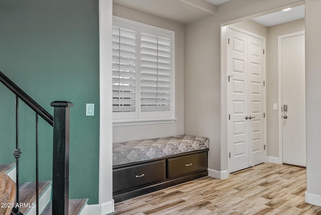 14655 W Pasadena Ave, Litchfield Park, AZ 85340 - mudroom featuring light wood finished floors and baseboards