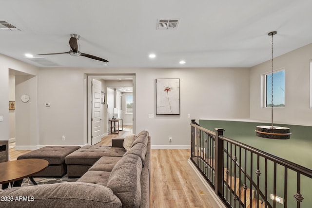 14655 W Pasadena Ave, Litchfield Park, AZ 85340 - living room featuring visible vents, recessed lighting, and a healthy amount of sunlight