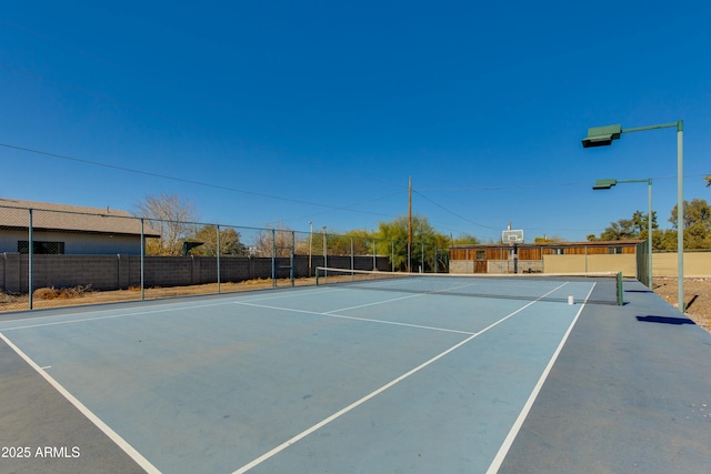 view of tennis court