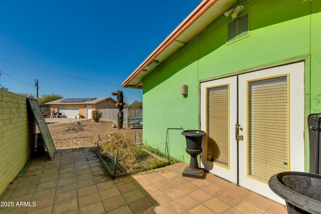 view of patio / terrace with french doors