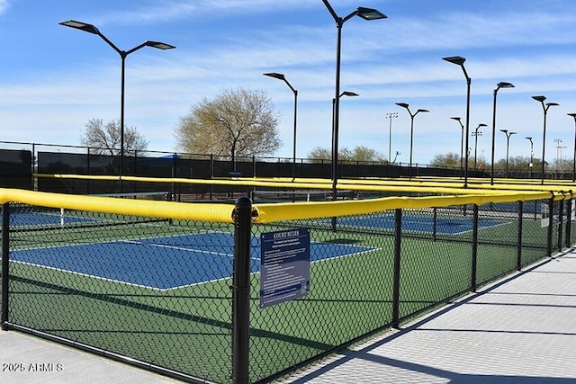 view of tennis court