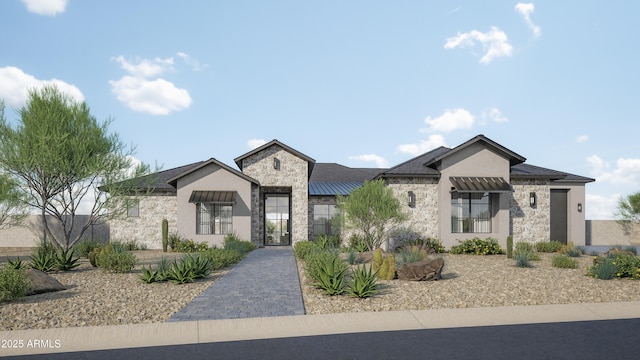 11140 W Prospector Dr, Queen Creek, AZ 85144 - view of front of property featuring stone siding and stucco siding