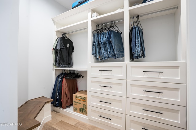 view of closet