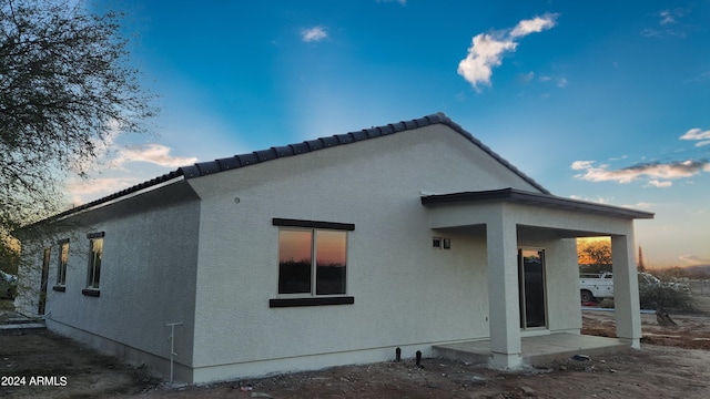 view of rear view of property