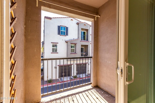 view of balcony