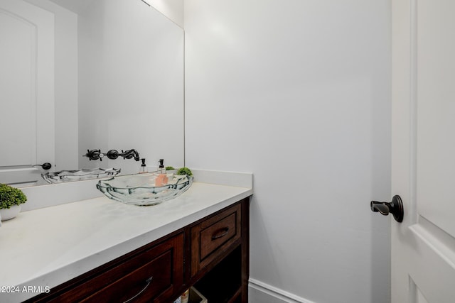 bathroom featuring vanity