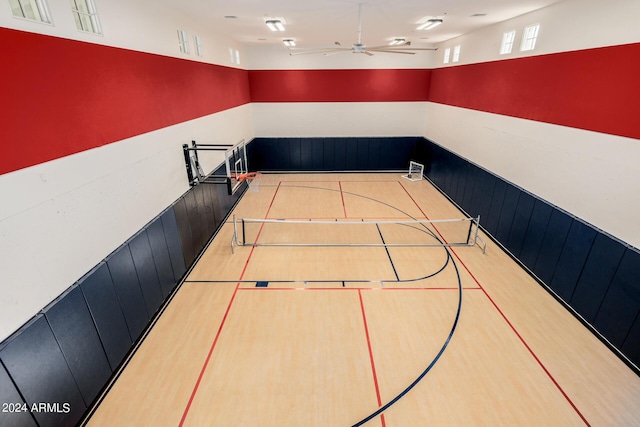 view of sport court featuring community basketball court