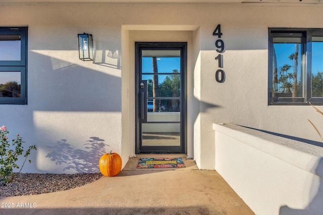 4910 E Shaw Butte Dr, Scottsdale, AZ 85254 - property entrance with stucco siding