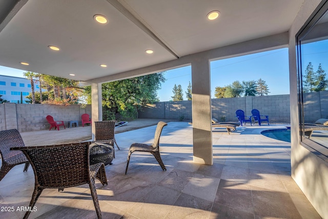 4910 E Shaw Butte Dr, Scottsdale, AZ 85254 - fenced backyard featuring a patio and outdoor dining area