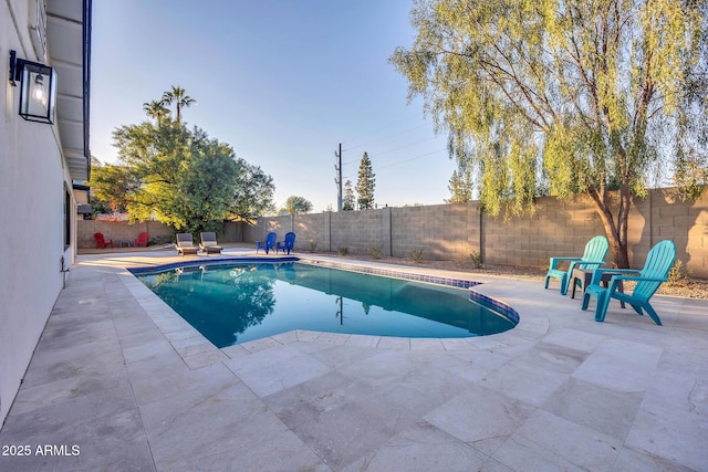 4910 E Shaw Butte Dr, Scottsdale, AZ 85254 - view of swimming pool with a patio and a fenced backyard