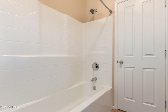 bathroom featuring bathing tub / shower combination