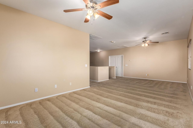 view of carpeted empty room