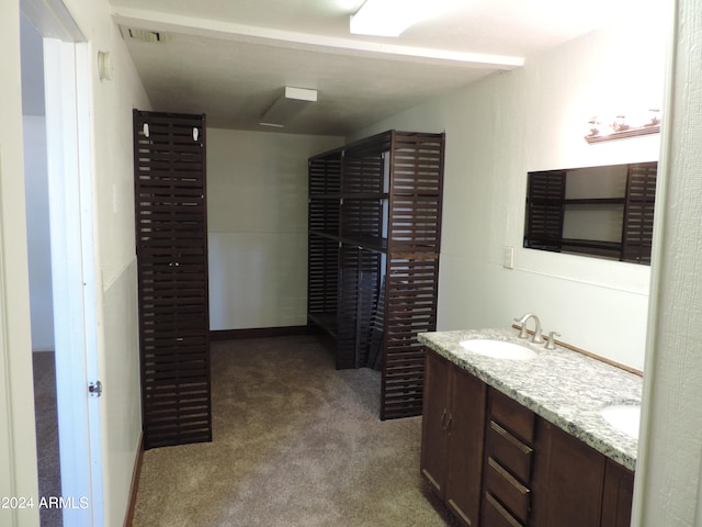 bathroom featuring vanity