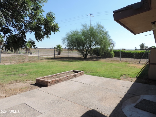 view of yard with a patio