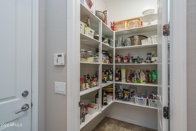 view of pantry