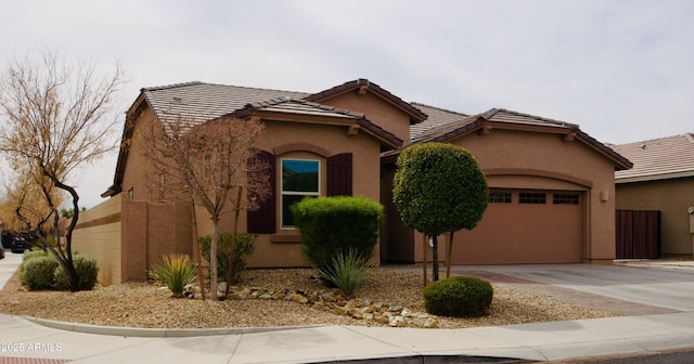 view of front of home featuring a garage