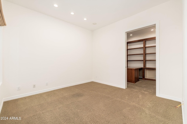 view of carpeted empty room