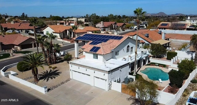 bird's eye view featuring a residential view