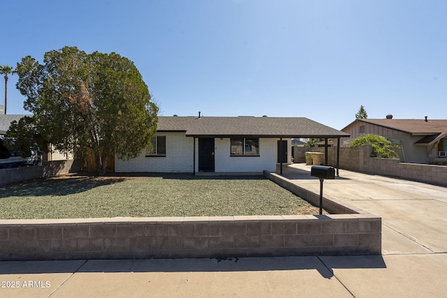 7737 W Medlock Dr, Glendale, AZ 85303 - single story home featuring a front yard and fence