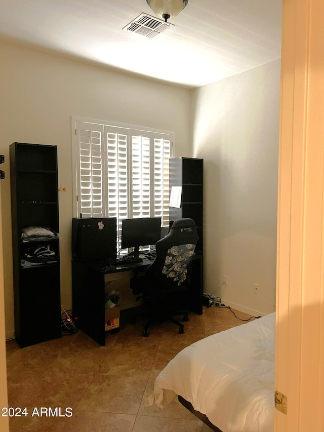 view of tiled bedroom