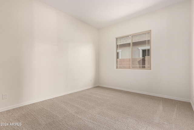 spare room with carpet floors