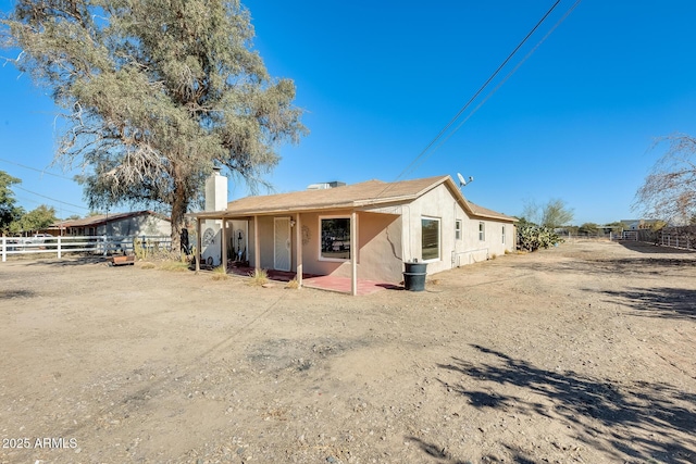 view of back of property