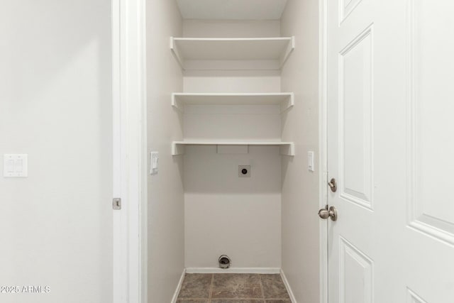 21621 N 48th Pl, Phoenix, AZ 85054 - laundry room featuring hookup for an electric dryer, baseboards, and laundry area