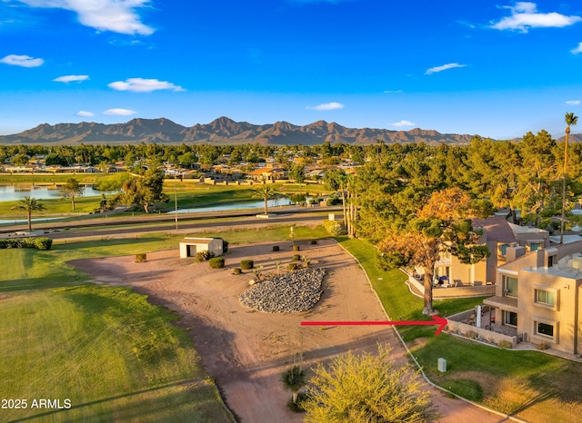 7424 N Via Camello Del Norte Unit 185, Scottsdale, AZ 85258 - view of home's community featuring a water and mountain view and a residential view