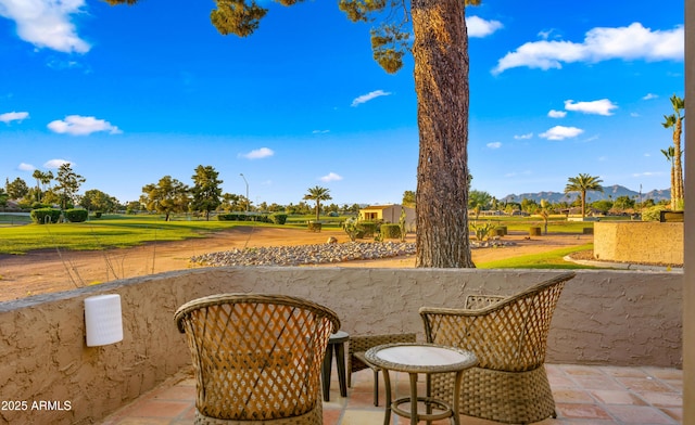 7424 N Via Camello Del Norte Unit 185, Scottsdale, AZ 85258 - view of patio / terrace featuring a mountain view