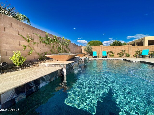 2308 E Dry Wood Rd, Phoenix, AZ 85024 - view of swimming pool featuring a fenced backyard