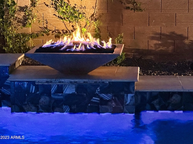2308 E Dry Wood Rd, Phoenix, AZ 85024 - view of pool with a fire pit