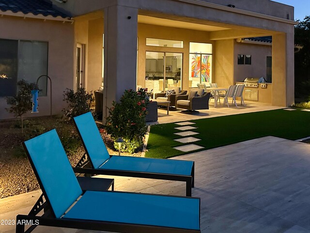 2308 E Dry Wood Rd, Phoenix, AZ 85024 - view of patio featuring an outdoor hangout area