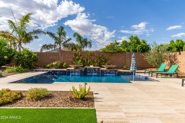 2308 E Dry Wood Rd, Phoenix, AZ 85024 - view of pool featuring a fenced backyard and a patio area