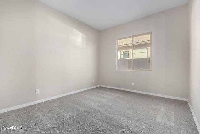 spare room with carpet floors