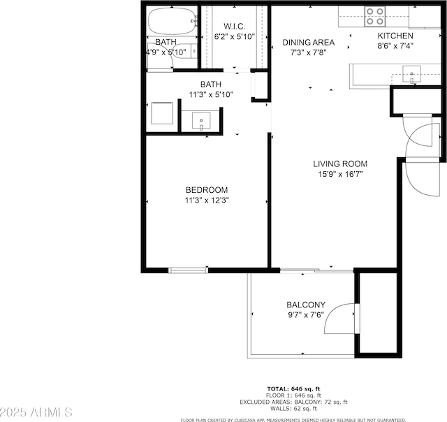 10610 S 48th St Unit 1096, Phoenix, AZ 85044 - view of home floor plan