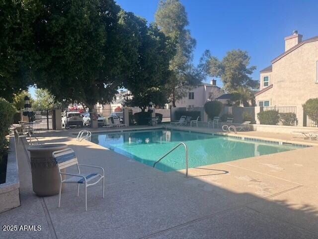 view of pool with a patio area