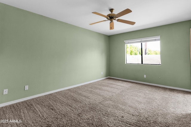 3235 E Camelback Rd Unit 124, Phoenix, AZ 85018 - carpeted empty room with ceiling fan and baseboards