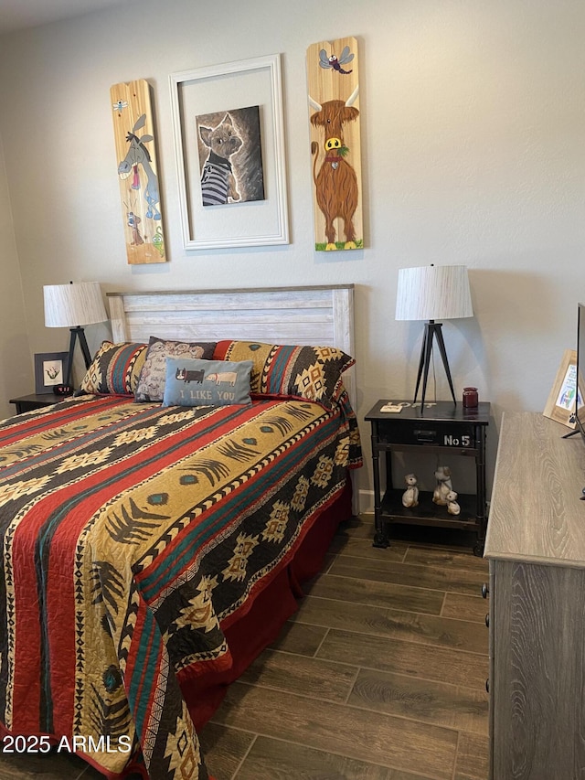 4114 Copperhead Dr, Wickenburg, AZ 85390 - bedroom featuring dark wood-style floors