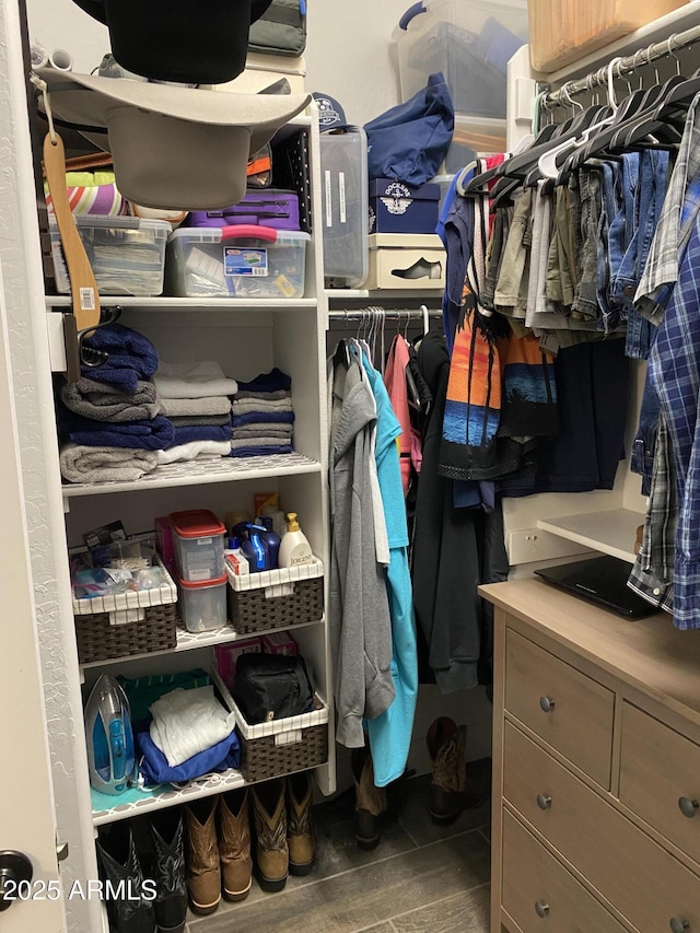 4114 Copperhead Dr, Wickenburg, AZ 85390 - walk in closet with wood finished floors