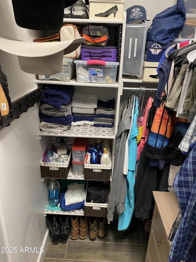 4114 Copperhead Dr, Wickenburg, AZ 85390 - spacious closet with wood finished floors